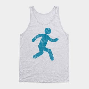 Distressed Running Stick Man Tank Top